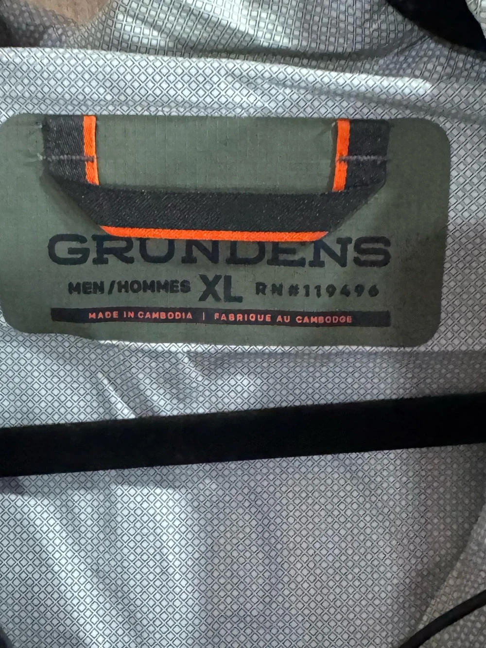 Men’s Grundens Two-Tone Green Waterproof Jacket Size XL